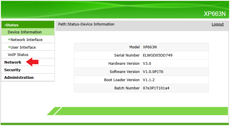 Dashboard XP663N